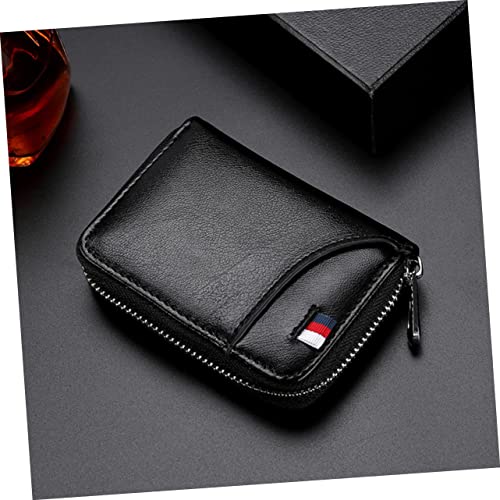 FRCOLOR 1Pc Rfid Shielding Wallet Stylish Theft Brush Purse with Coin Pocket for Daily Use Black Durable Convenient Design for School Work Shopping2