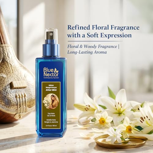 Image of Blue Nectar Wild Nargis Body Mist for Women and Men | Refreshing Body Mist for Summer | Long Lasting 100% Natural Body Spray for Hydrating Skin (100ml, Pack of 2)