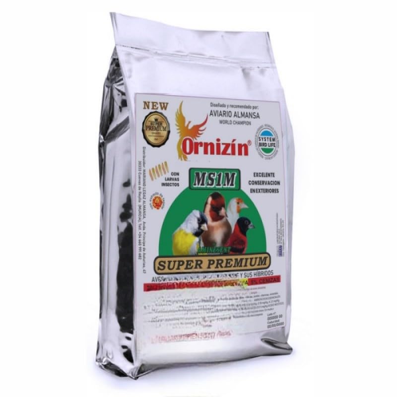 Piumer- Pienso para Silvestres ORNIZIN MS1M 4 kg Super Premium muda ORNIZIN