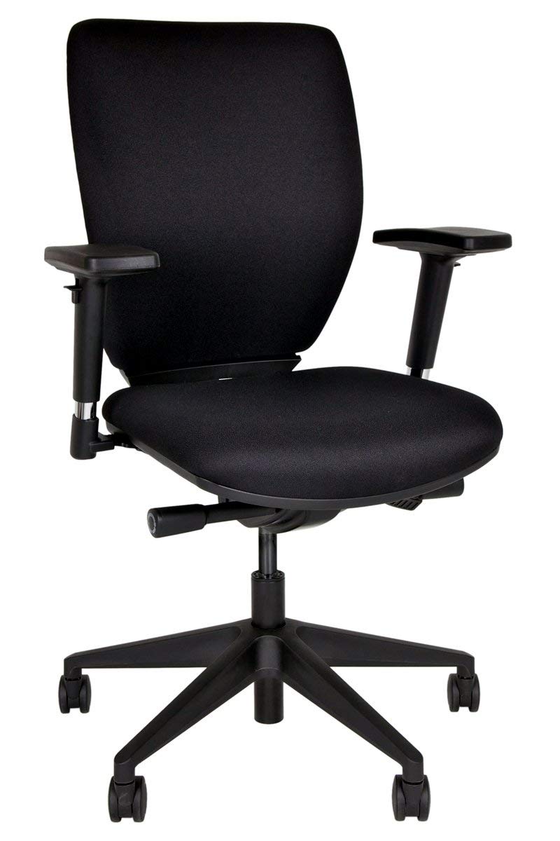 Chaise de bureau pivotante BISLEY Optime 733 en métal noir pour soulager le manque d'espace