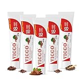 Vicco Vajradanti Ayurvedic Herbal Toothpaste by Vicco – 70 Year Legacy of Ayurveda, with 18 Ayurvedic Herbs & Barks, 100% Natural, Vegan, Fluoride-Free & Cruelty-Free – 3.53 oz (5 Pack)