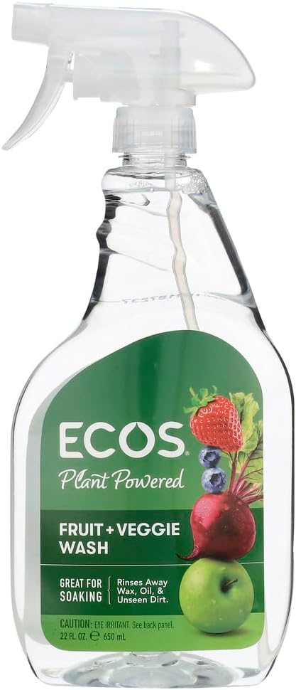 Earth Friendly Products Fruit And Vegetable Wash 22-Ounce Spray Bottles (Pack Of 6)