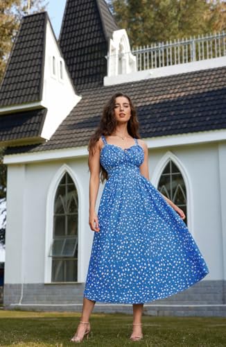 Image of Scarlet Darkness Summer Dresses for Women 2026 Floral Corset Dress Long Milkmaid Dress with Pocket
