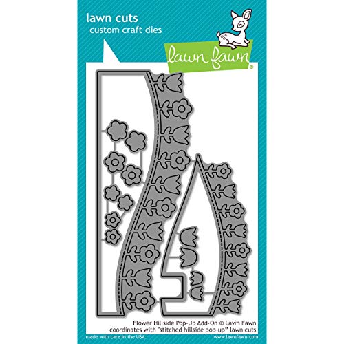 Lawn Fawn Lawn Cuts Custom Craft Die - LF1369 Flower Hillside Pop-Up Add-On