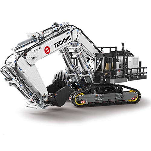 ZJLA Technik Bagger Fernbedienung, 4342 Klemmbausteine Doppelfernbedienung Technic Crawler Bagger mit 8 Motoren…