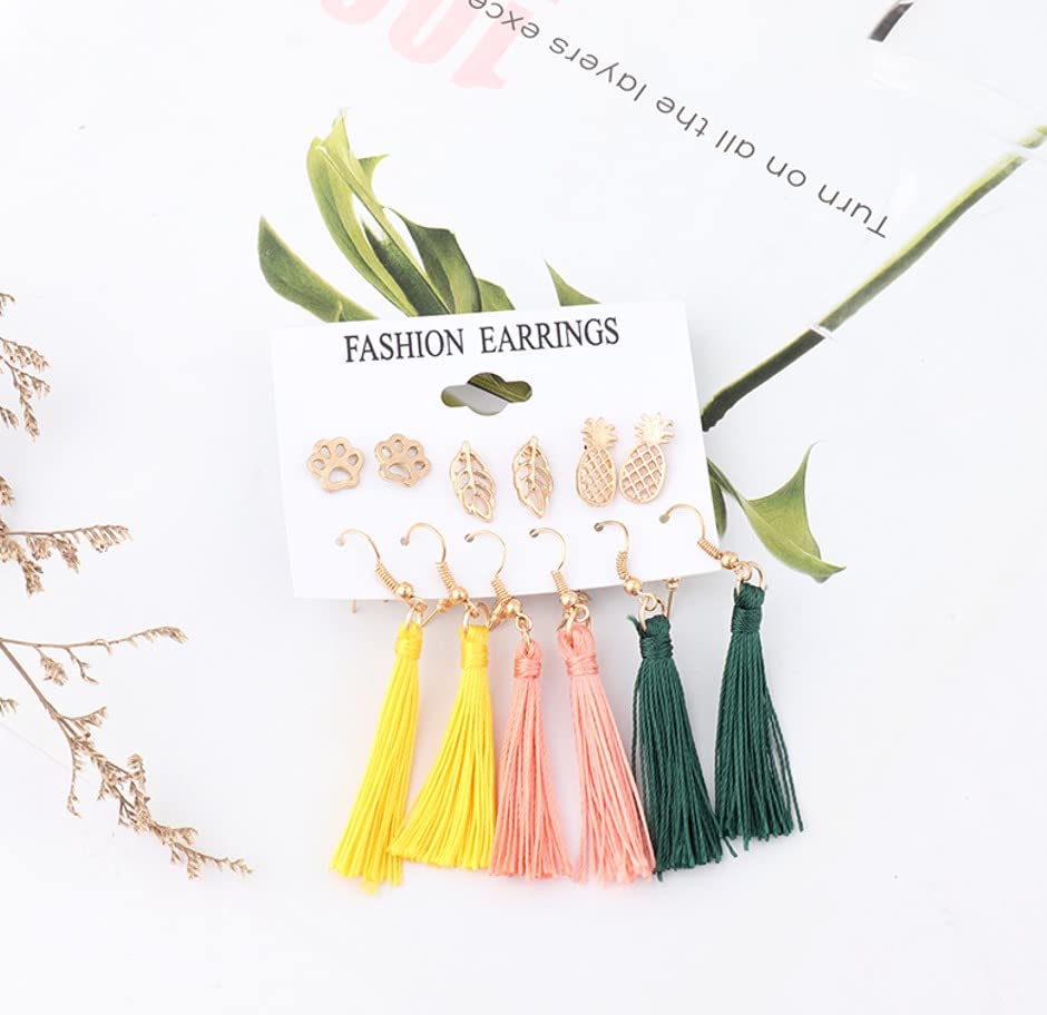 Image of ANNACREATIONS Stylish combo of pearl stud hoop earrings set for Women Girls