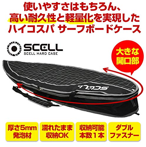 SCELLショートボード6'5 カバーと備品セット SCELLショートボード6'5
