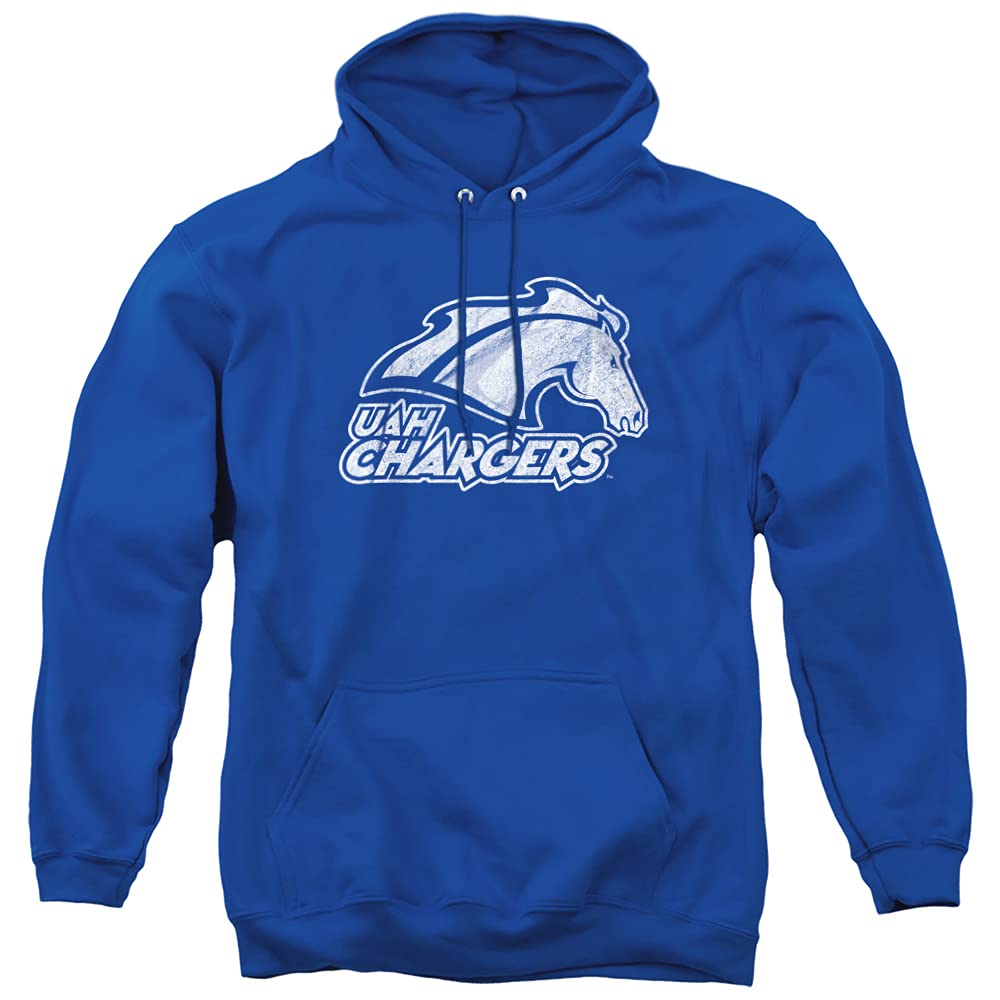 LOGOVISION Official Collegiate Distressed Primary Logo Adult Pullover Hoodie Collection — view 470