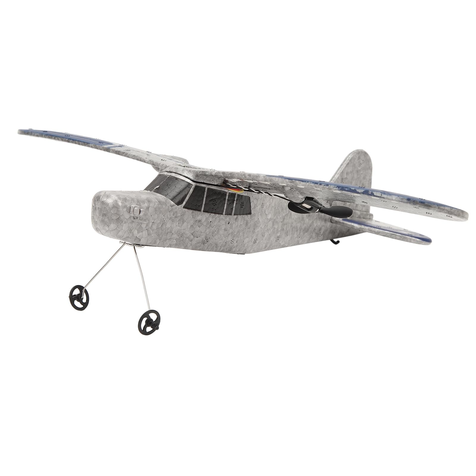 Pssopp RC Aereo, Doppio Canale RC Aliante RC Aereo 2.4Ghz Per Parco Giochi (Tripla Batteria)