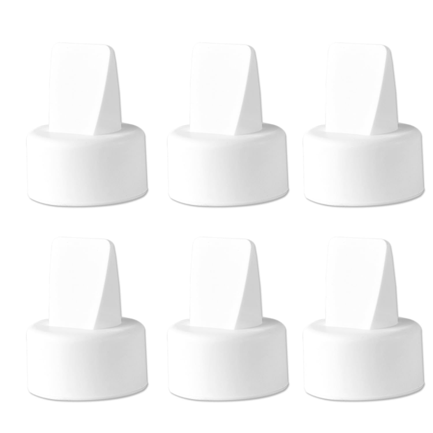 MOOMentaneous Replacement Duckbill Valves Silicone Membrane Compatible with Spectra S1 Spectra S2 Spectra 9 Plus Accessories Spectra Valves Replace Not Original Spectra Pump Parts(6 ct White)
