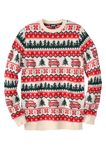 KingSize Men's Big & Tall Holiday Crewneck Sweater