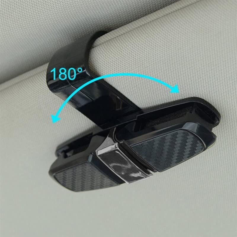 CARIO-Car-Sun-Visor-Holder-Clip-with-2-Sets-of-Headrest-Hooks-Anti-Scratch-Car-Sunglasses-Holder-with-Hook-Organizer-for-Interior-Storage-Accessories-Seat-Back-Hanger-and-Car-Purse-Hooks