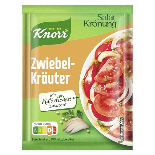 Knorr Zwiebel-Kräuter Salatkrönung, für ein leckeres Salatdressing 5x 3 Portionen