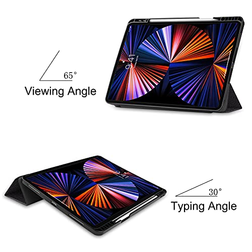 Lobwerk Tablet Case for Apple iPad Pro 12.9 2021 5th Generation 12.9 Inch Slim Case Cover with Stand Function and Auto Sleep/Wake Function - Image 3