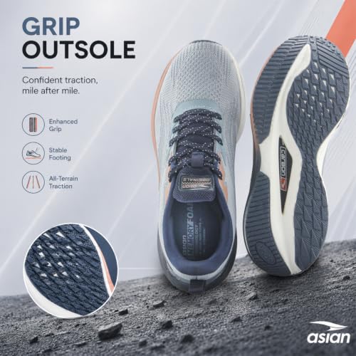 Image of ASIAN Powerplay Carbon-39 Men's Running Shoes | Breathable Knit, High-Rebound Midsole with Carbon Plate for Daily Runs & Active Use