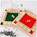 ERINGOGO 1 Set Wooden Drinking Game Props Non Slip Board for Parties Ktv Bars Digital Flop Game with Dice Interactive Fun for All Ages Green