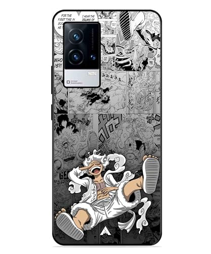 Image of Premium Anime 2 Case for iQOO 8 (Glossy Finish) Soft-Touch Metal TPU Back Cover, Shockproof, Designer, Aesthetic Mobile Phone Case