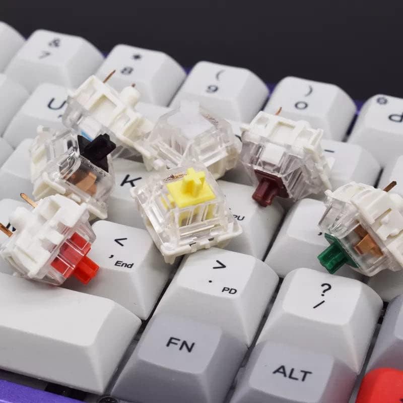 Miniatura 5 de Gateron KS-9 RGB Mecánico MX Tipo Interruptor de Llave - Parte superior transparente (65 piezas, azul)