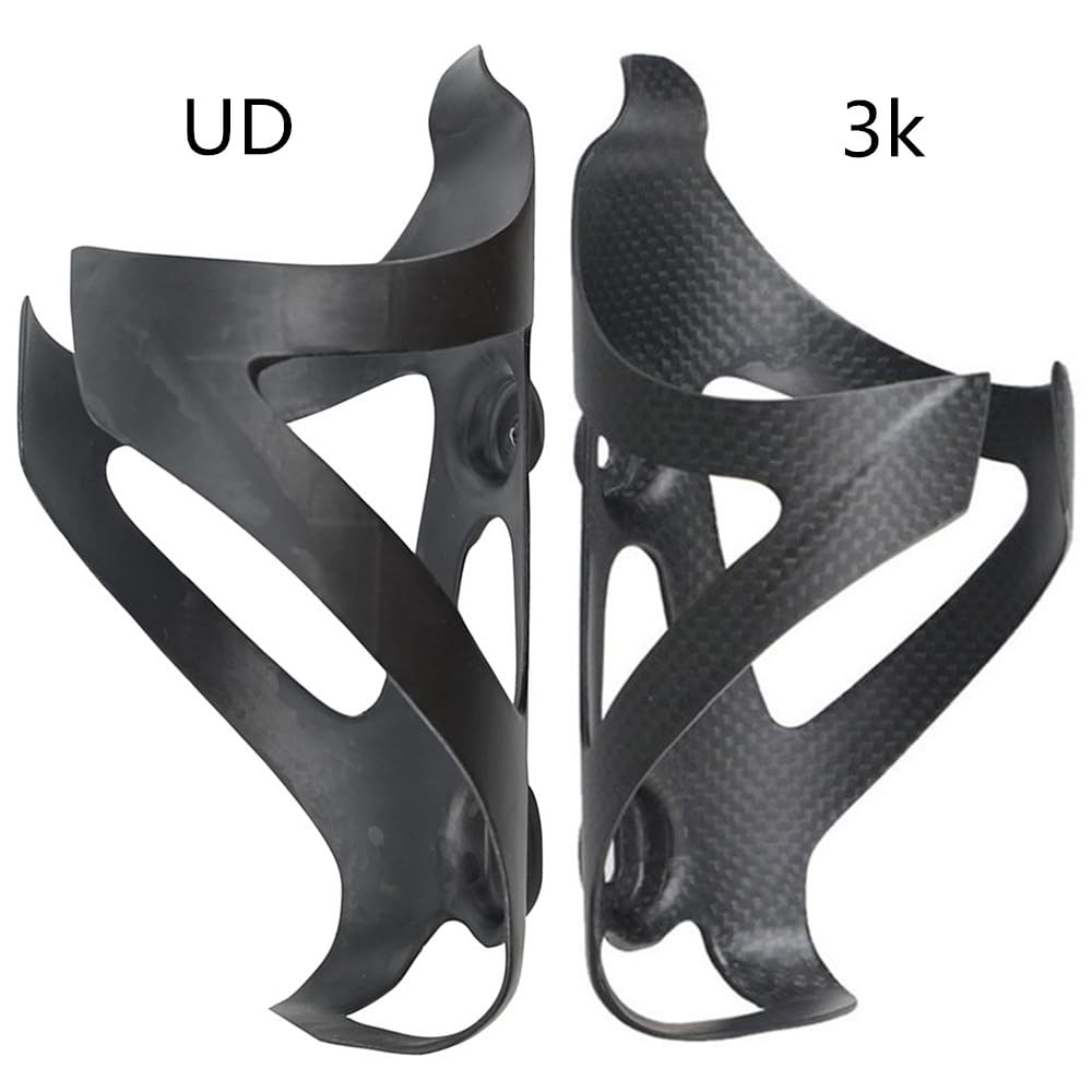Portabidon Bicicleta Portabotellas de Fibra Carbono for Bicicleta, portabotellas for montaña o Carretera, Ultraligero, Mate/Brillante(3K Gloss 2pcs)