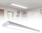 HYPERLITE 4ft LED Lumière d'enveloppement 60W,6600LM 4' LED Shop Lights fixture avec 3 Puissances pour Garage,4000K Neutre lumière blanche enveloppe AC120V,ETL Inscrit 48inch Luminaires LED pour bureau, cuisine