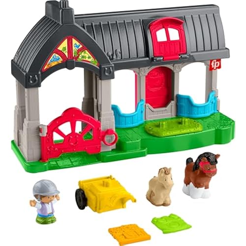 Fisher-Price Little People Friendly Horses Stable Playset