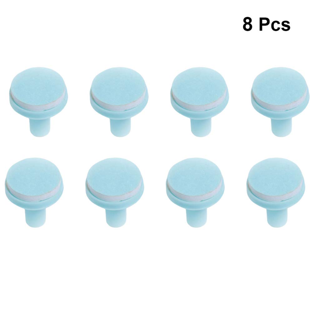 8pcs Nail Trimmer Replacement Pads Nail File Replacement Pads Nail Trimmer Accessories with Blue Base