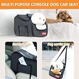 LYXLBX Autositz Hund Mittelkonsole Für Kleine Hunde,Für Kleine Hunde Und Katzen, Luxus-Autositz Für Mittelkonsole Waschbarer Hundesitz Auto Hundebett Hundetasche Hundekorb Für Katzen Hunde Bis 7 Kg