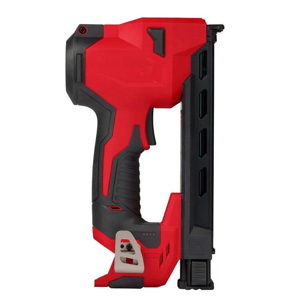 JINYUMT Cable Stapler, for Milwaukee 2448-20 M12 12V Cordless Li-Ion Brushed Cable Stapler(Size:6.5 x 2.65 x 11.6 in) - Bare Tool, Red,black
