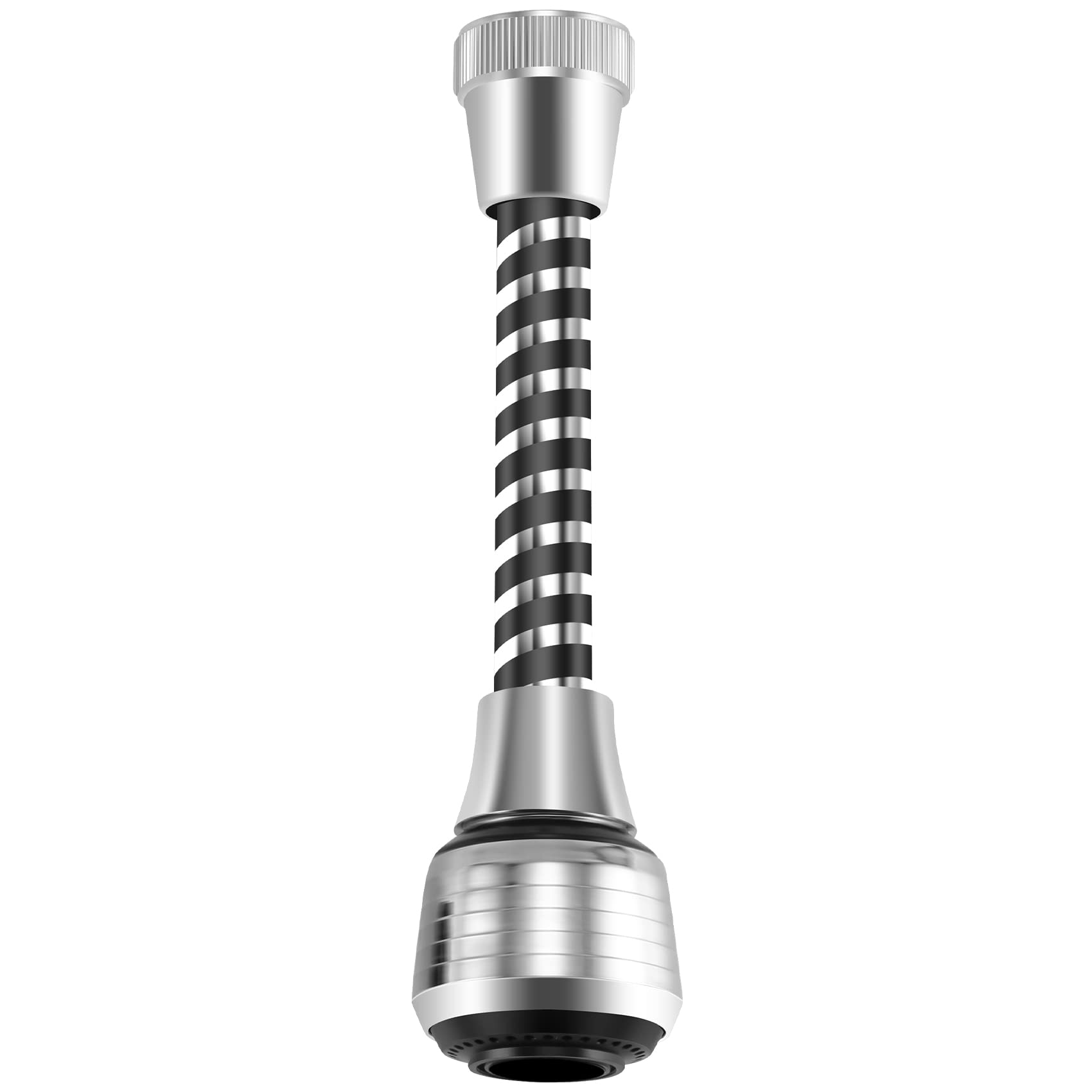 Yuuinnter Silver Sink Faucet Sprayer Attachment,Rotatable Anti-Splash Faucet Nozzle With Hose - Kitchen Sink Faucet Extender