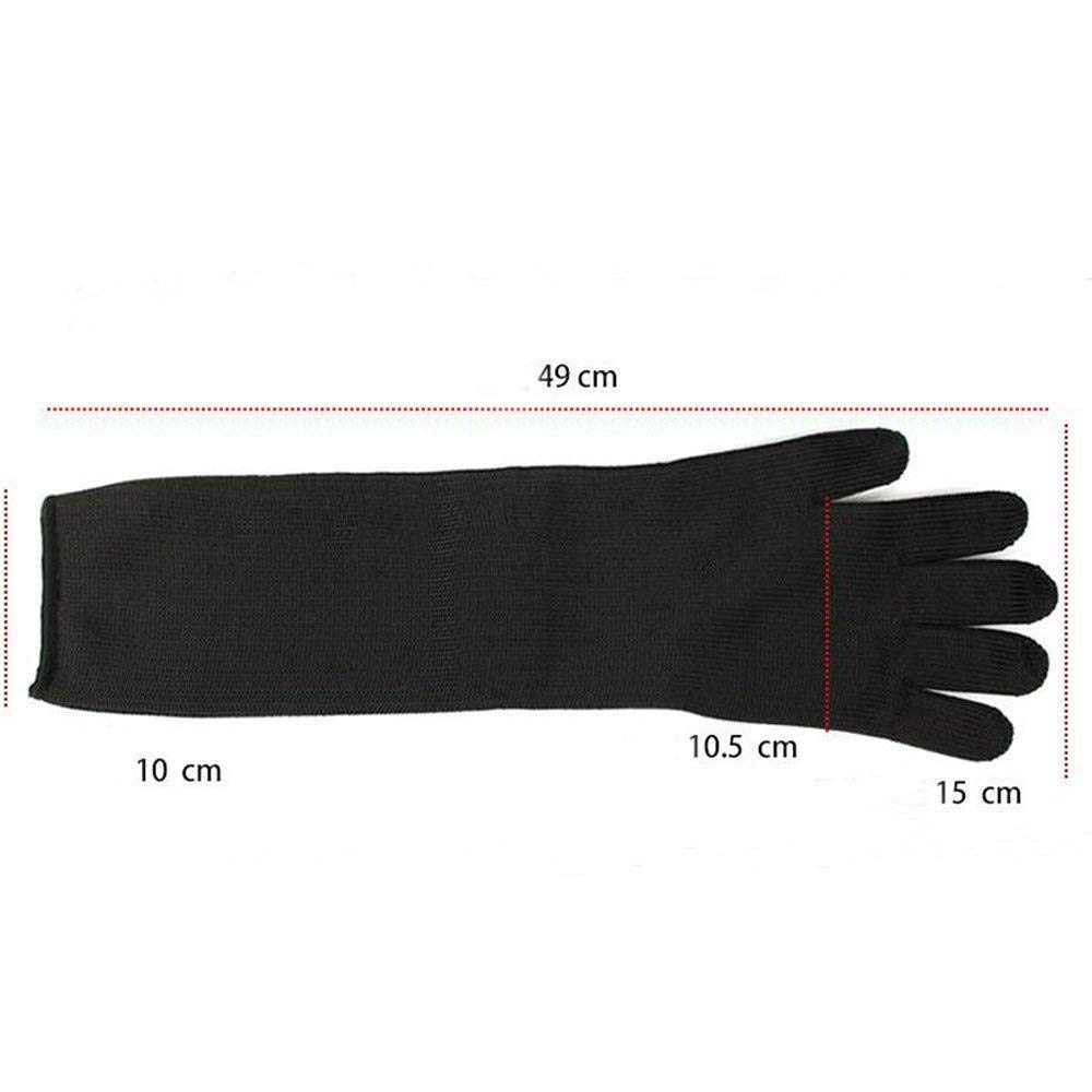 Guantes Guantes resistentes al corte, Protección de nivel 5, Guantes de trabajo de protección de seguridad resistentes a las rozaduras con poliéster + Alambre de acero, Adecuados for corte, Carpinterí