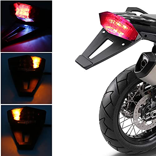 image for CICMOD Rear Fender Mount Led Tail Light Brake Lamp Turn Signals Licens