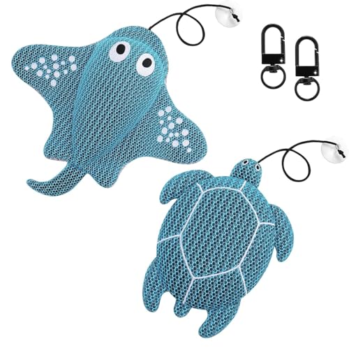 Hoemwarm 2 Pack Hot Tub Scum Absorber, Turtle & Stingray Spa Cleaner