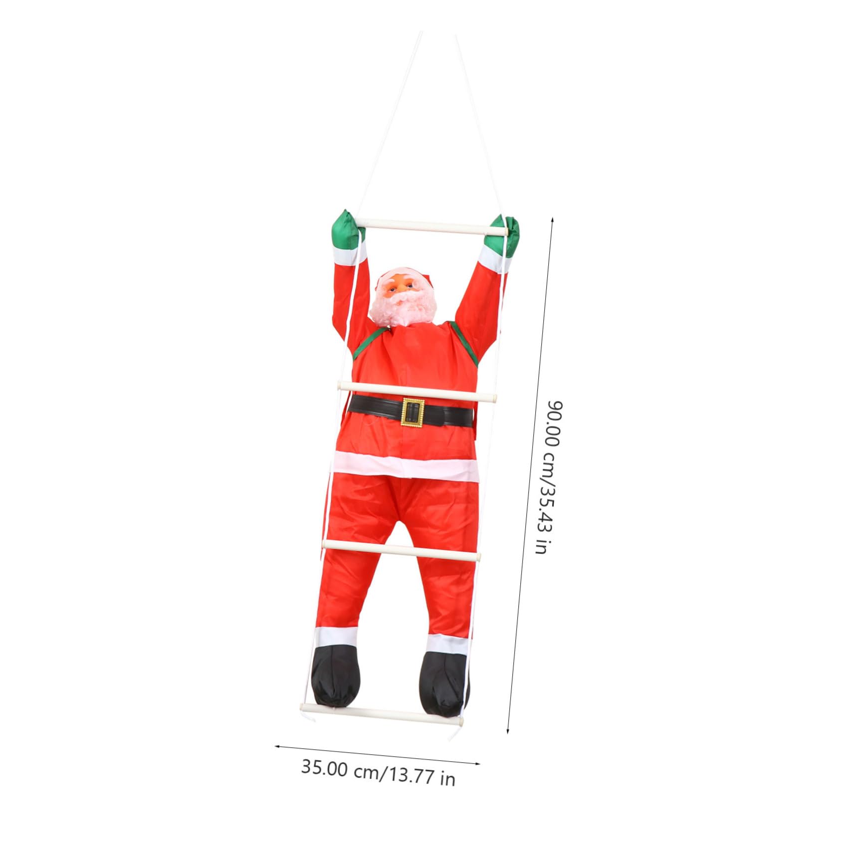 COLLBATH Weihnachtsmann der Leiter Weihnachtsdeko Anhänger Schmuck für Weihnachtsfeier Dekoration für Haus Garten Veranda Partys