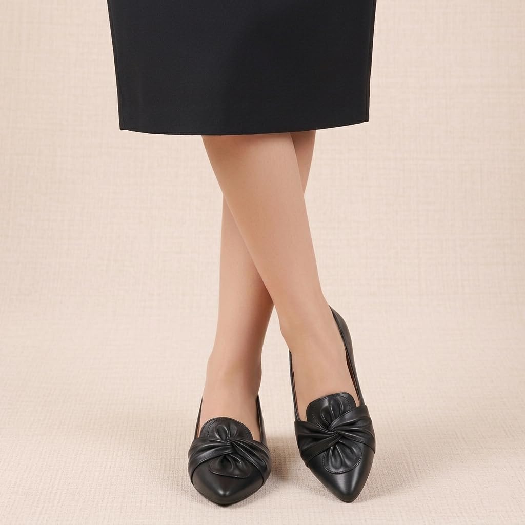 HIULYCENCE Flats for Women Dressy Shoes for Work Office