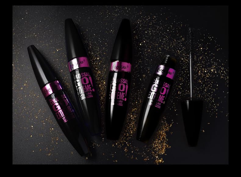 Luxe Lash Volumizing Mascara - Waterproof, Long-Lasting, Clump-Free, Adds Length & Volume, Suitable for Sensitive Eyes, Jet Black - Image 4