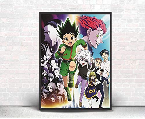 Quadro Decorativo Poste Hunter X Hunter Classico Retro Luta