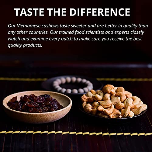 Image of LAFOOCO Roasted Unsalted Cashews 2.2 lb (1kg), Bulk No Salt Added Nuts | Whole cashew kernels roasted with no salt added. Premium Vietnamese nuts for healthy diets and baking. Bulk resealable jar.