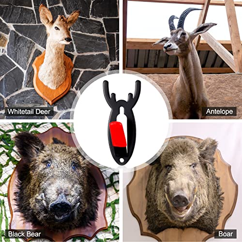 European Mount Skull Hanger Antler Style Deer Skull Wall Mount Bracket For Hanging Mounting, Heavy Duty Steel With Silicone Protector (8 Pcs) #TOP6