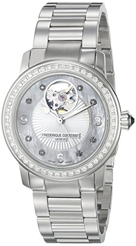 Frederique Constant Women 's fc310hbad2pd6b Heart Beat�A�i���O�f�B�X�v���C�X�C�X�����V���o�[�g�[���r���v