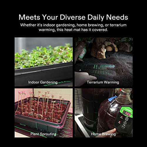 Vivosun Durable Waterproof Seedling Heat Mat Warm Hydroponic Heating Pad 20" X 20.75" Met Standard #TOP6