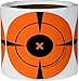 200 Mega-Pack 4-Inch Bullseye Target Stickers | Buy 1 Roll & Get 1 Free - Neon Orange Self-Adhesive Targets for Shooting | You Get 200 4-Inch Firearms Targets at the Lowest Price.