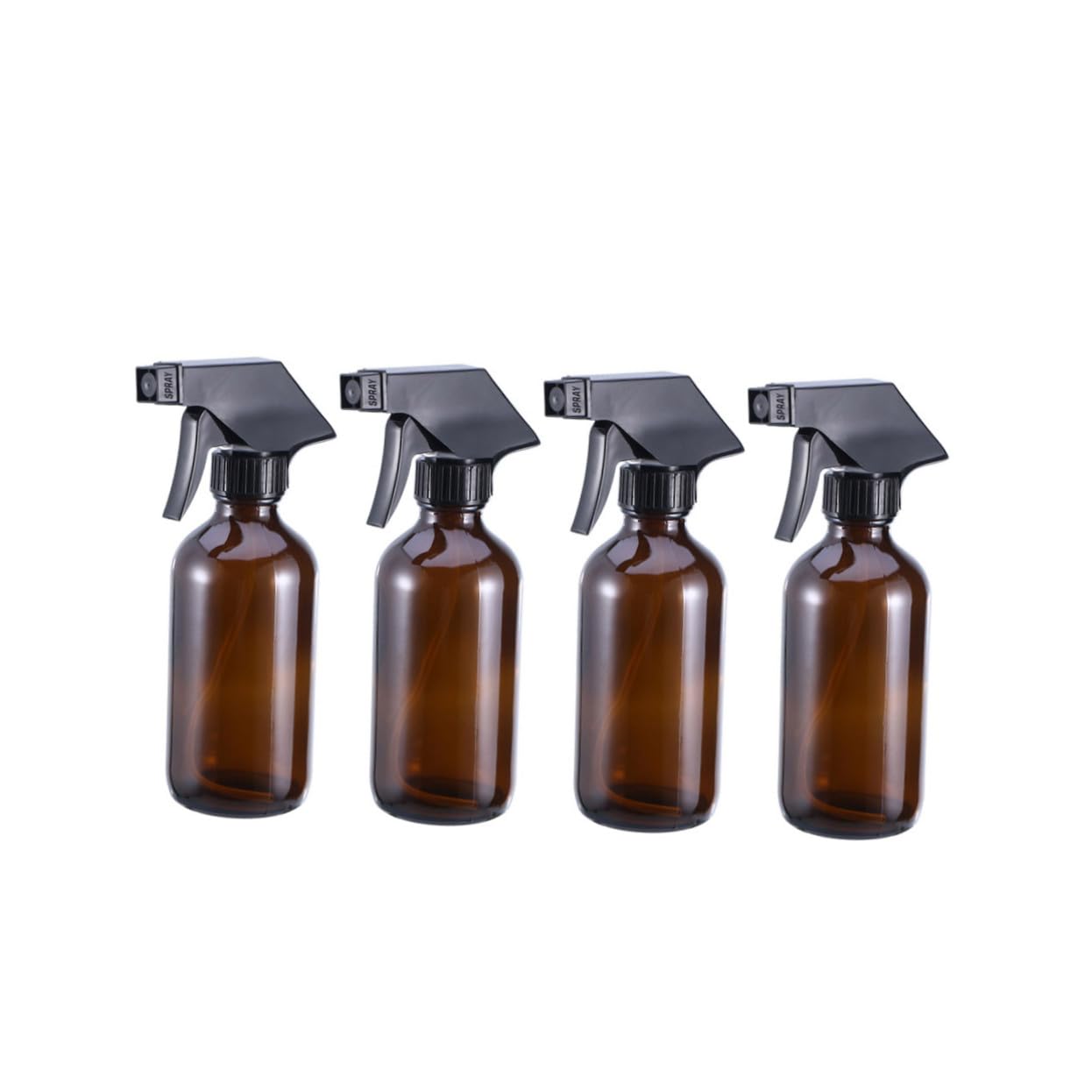 Braune Glas Sprühflaschen und 4 Stück Nachfüllbar 250 Ml Labor Sparend für Aromatherapie und Friseursalon Anwendung