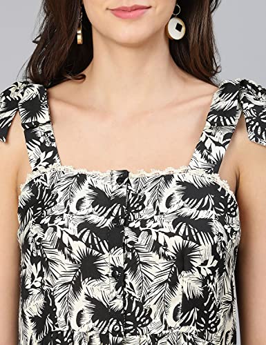 Image of oxolloxo Truffle Orange Printed Women Long Dress