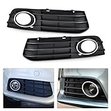 Farbe: schwarz beler Vorne Links + Rechts Stoßfänger Einsetzen Nebel Licht Lampe Abdeckung Gitter Montage