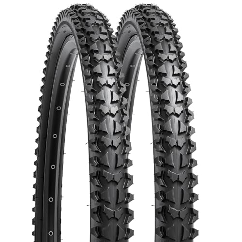 YUNSCM 2-PCS 24" Bike Tires 24x1.95/53-507 Compatible with Mountain Bike 24 x 1.95 Bicycle Tires (Y-745) by YunSCM - Used condition - CA$41.02