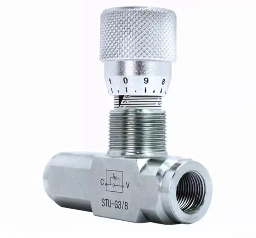 Vanne de contrôle du débit hydraulique Zilimontt filetage femelle NPT en acier carbone