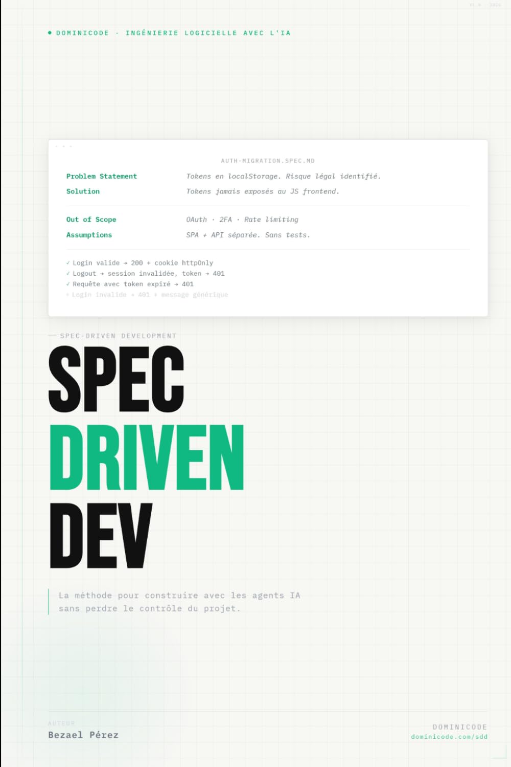 Spec-Driven Development: La méthode pour construire des logiciels avec l'IA sans perdre le contrôle