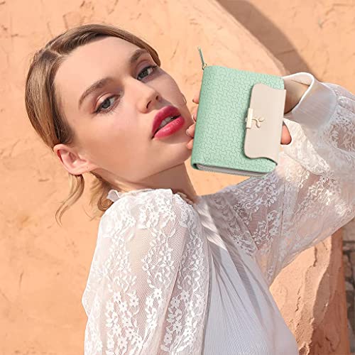 Image of PALAY Small Wallet For Women PU Leather Purse with Zipper Bifold Card Coin Holder Cash Bag Clutch Wallet Fashion Women Wallet Purse Gift Wallet for Girl