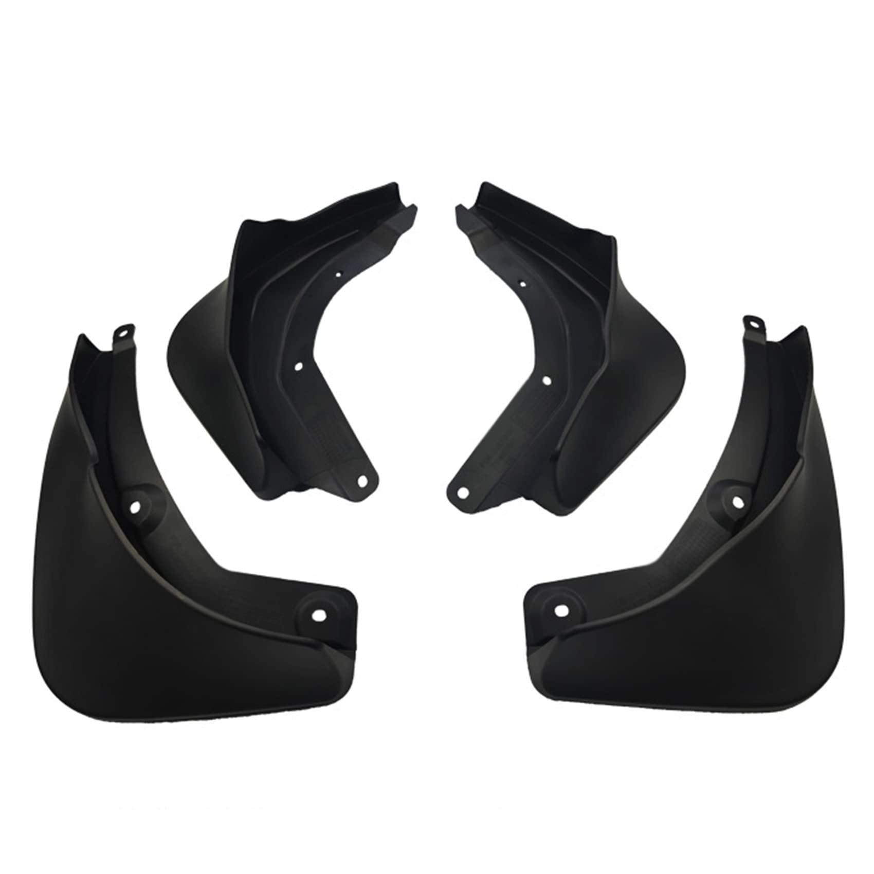 4 Pezzi Set Parafango Auto Paraspruzzi Compatibile per Mercedes-Benz EQC 2021-2022 Accessori Anteriore Posteriore Sinistro Destro Parafanghi Kit Protezione con Viti di Fissaggio