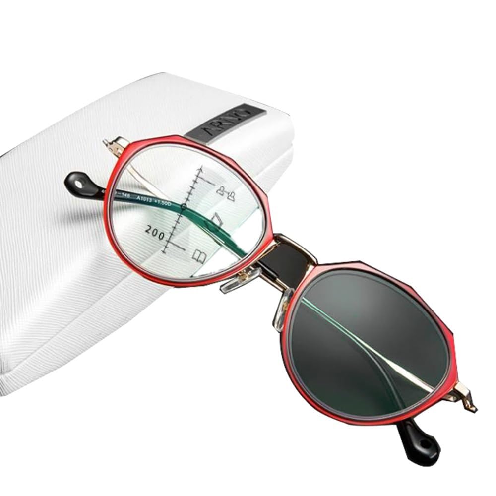 Progresivo Multifocales Gafas De Lectura Transición Fotocromáticas Lectores De Sol Para Mujeres +2.0 Anti-Fatiga Gafas De Ordenador Anti Luz Azul